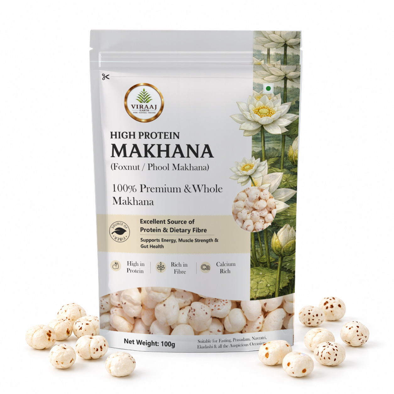 Makhana (Foxnut / Phool Makhana)